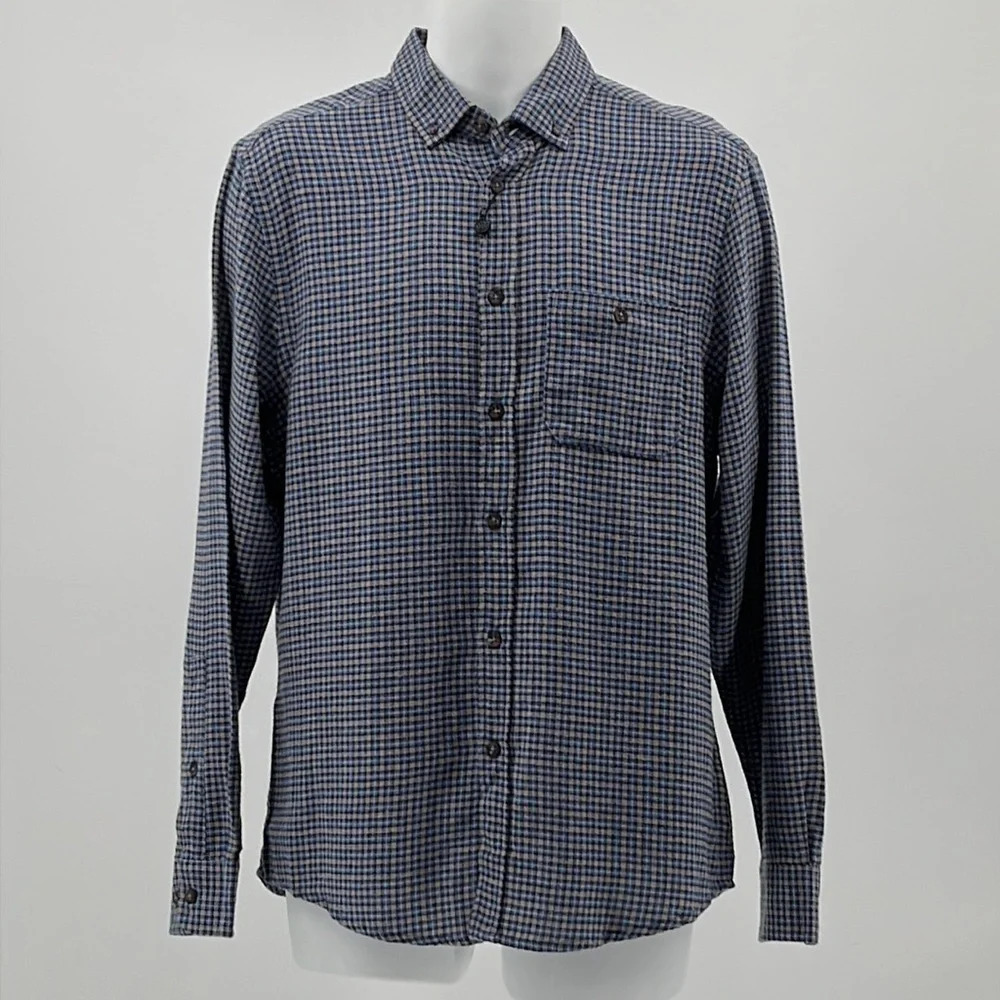Report Collection Soft Touch Flannel Button Down … - image 1